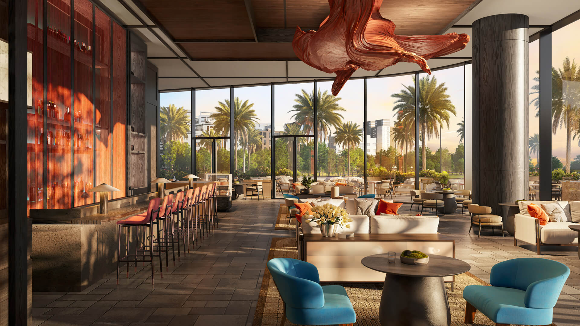 Nobu Residences Danang panorama — fan-shaped facade, ocean views and resort amenities